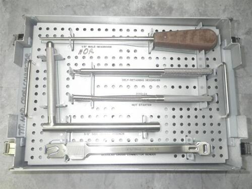 ACROMED MODULAR CROSS CONNECTOR SYSTEM IMPLANT / IMTURMENT CASE