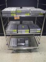 LOT OF EMPTY INSTRUMENTS TRAYS (NO CART)