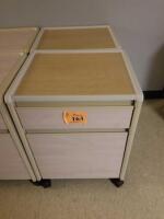 (2) 4 DRAWER, 1 CABINET NIGHTSTAND