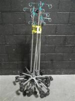 LOT OF IV POLES