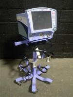 VIASYS VELA VENTILATOR ON ROLLING STAND