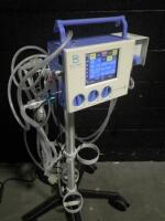 BIOMED CROSSVENT 2+ VENTILATOR ON ROLLING STAND