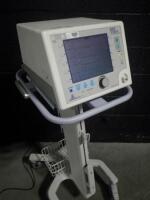 RESPIRONICS BIPAP VISION VENTILATOR ON ROLLING STAND