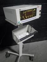 EDWARD LIFESCIENCES VIGILANCE CEDV PATIENT MONITOR ON ROLLING STAND