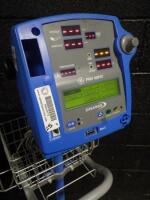 GE DINAMAP PRO 400V2 PATIENT MONITOR ON ROLLING STAND