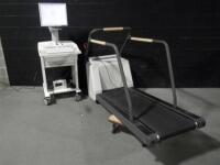 GE CASE STRESS TEST WORKSTATION WITH SERIES 2000 TREADMILL