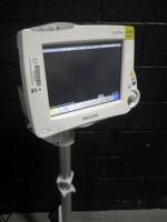 PHILIPS INTELLIVUE MP30 PATIENT MONITOR ON ROLLING STAND