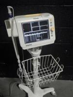 PHILIPS SURESIGNS VS3 PATIENT MONITOR ON ROLLING STAND