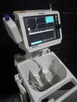 PHILIPS SURE SIGNS VS4 PATIENT MONITOR ON ROLLING STAND