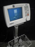 EDWARDS LIFESCIENCES VILGILEO PATIENT MONITOR ON ROLLING STAND