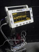 ACUITY PROPAQ ENCORE PATIENT MONITOR ON ROLLING STAND