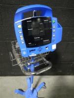 GE PROCARE PATIENT MONITOR ON ROLLING STAND