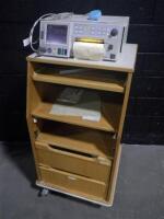 GE 120 SERIES FETAL MONITOR ON CART