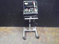 RESPIRONICS BIPAP VISION VENTILATOR ON ROLLING STAND (PARTS MISSING)