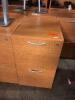 WOODEN LOCKING FILE CABINET