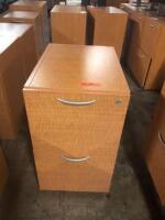 WOODEN LOCKING FILE CABINET