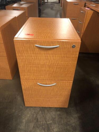 WOODEN LOCKING FILE CABINET