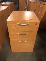 WOODEN LOCKING FILE CABINET