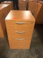 WOODEN LOCKING FILE CABINET