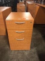 WOODEN LOCKING FILE CABINET