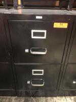 2 DRAWER LOCKING FILE CABINET