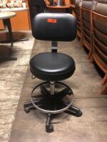 BLICKMAN EXAM STOOL W/ BACK