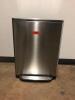 SIMPLE HUMAN STAINLESS STEEL TRASH BIN