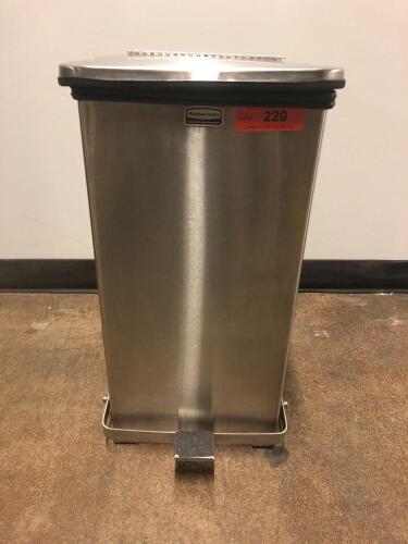 Rebbermaid Commercial Defender ST12 Series SS Trash Bin