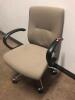 LEATHERETTE ROLLING OFFICE CHAIR