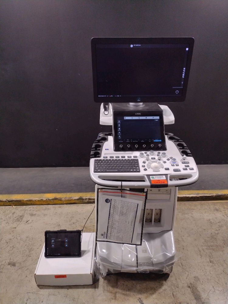 GE LOGIQ E10 ULTRASOUND MACHINE WITH MICROSOFT 1926 TABLET (SERIAL