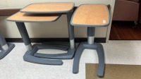 LOT OF OVERBED TABLES X4