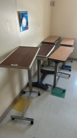 LOT OF OVERBED TABLES