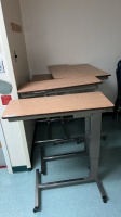 LOT OF OVERBED TABLES X5