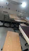 LOT OF OVERBED TABLES
