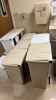 LOT OF TRASH BINS
