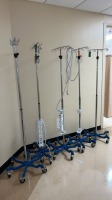 LOT OF IV POLES X5