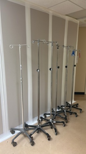 LOT OF IV POLES X6