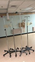 LOT OF IV POLES X4