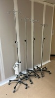 LOT OF IV POLES X4