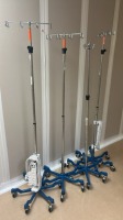 LOT OF IV POLES X4