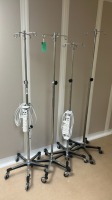 LOT OF IV POLES X4