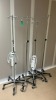 LOT OF IV POLES X4