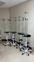 LOT OF IV POLES X4