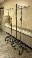 LOT OF IV POLES X4