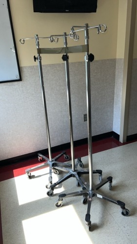 LOT OF IV POLES X3