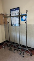 LOT OF IV POLES X5