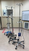 LOT OF IV POLES X5