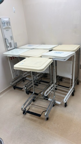 LOT OF LINEN CARTS