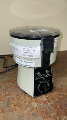 CLAY ADAMS SERO-FUGE II CENTRIFUGE