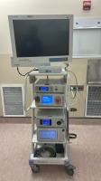STRYKER 1188 ARTHROCSCOPY TOWER TO INCLUDE: STRYKER 1188 HD HIGH DEFINITION CAMERA, STRYKER PNEUMO SURE HIGH FLOW INSUFFLATOR, STRYKER L9000 LED LIGHT SOURCE, STRYKER SDC ULTRA HD INFORMATION MANAGEMENT SYSTEM ON CART